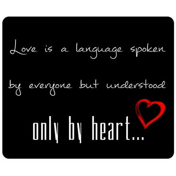 Love Is A Language Mouse pads Gaming Mouse Pad 9.84x7.87 inches