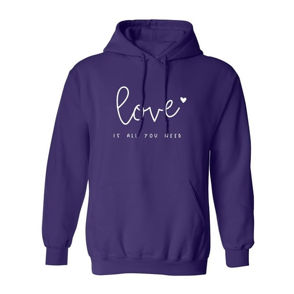 Love Is All You Need Adult Hooded Sweatshirt