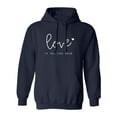 thumbnail image 1 of Love Is All You Need Adult Hooded Sweatshirt, 1 of 3
