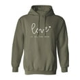 thumbnail image 1 of Love Is All You Need Adult Hooded Sweatshirt, 1 of 3