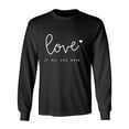 thumbnail image 1 of Love Is All You Need Adult Long Sleeve T-shirt, 1 of 3
