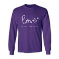 thumbnail image 1 of Love Is All You Need Adult Long Sleeve T-shirt, 1 of 3