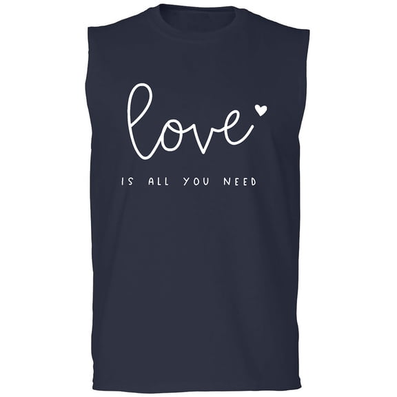 Love Is All You Need Adult Sleeveless Tee