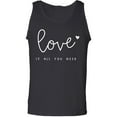 thumbnail image 1 of Love Is All You Need Adult Tank Top, 1 of 3