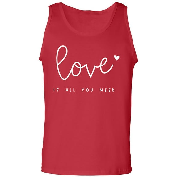 Love Is All You Need Adult Tank Top