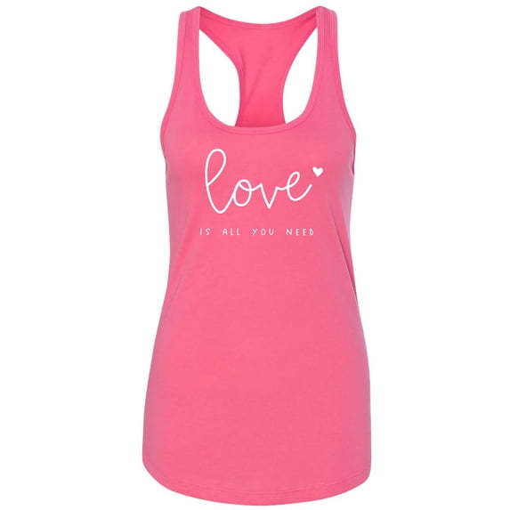 Love Is All You Need Racerback Tank