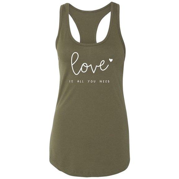 Love Is All You Need Racerback Tank