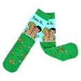 thumbnail image 1 of Love Is Watering Plans Together with Butterflies Green Knitted Cotton Crew Socks, 1 of 4