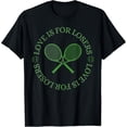 thumbnail image 1 of Love Is For Losers - Funny Green Tennis for Tennis Players T-Shirt, 1 of 6