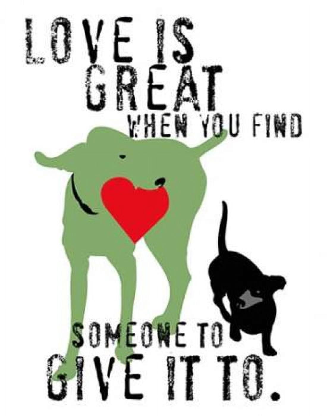 Love Is Great Canvas Art - Ginger Oliphant (22 x 28)