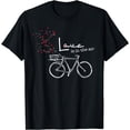 thumbnail image 1 of Love Is In The Air - Bicycle with Floating Hearts Graphic T-Shirt, 1 of 3