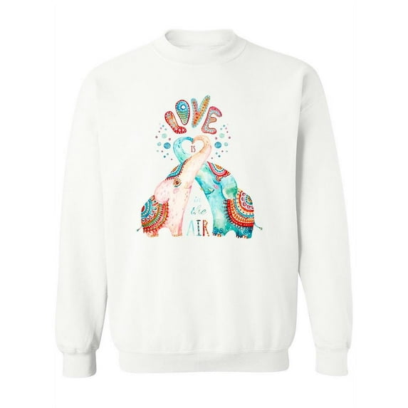 Love Is In The Air Design Sweatshirt Women -Image by Shutterstock, Female x-Large
