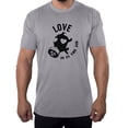thumbnail image 1 of Love Is In The Air Gas Mask Shirts, Valentine Nice Shirts, Graphic Men's Shirts - Heather Grey MH200Valentine S25 S, 1 of 3