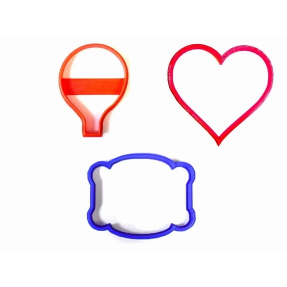 Love Is In The Air Heart Valentines Day Sweetheart Plaque Cookie Cutter Pr1212