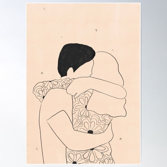 Love Is In The Air Poster Wall Art, Modern Wall Decor For Living Room Bedroom, 12x18 UNFRAMED