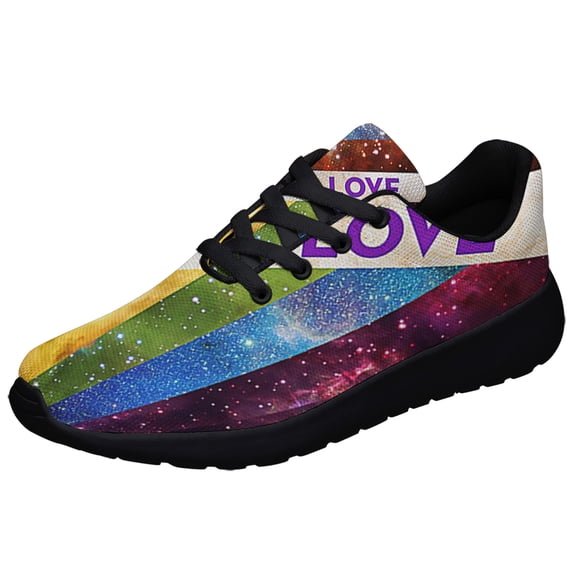 Love Is Love LGBT Shoes Sneakers Black Size 11.5