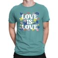 thumbnail image 1 of Love Is Love Lgbtq Pride Tee T-shirt Color Men's, 1 of 4