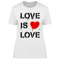 thumbnail image 1 of Love Is Love Spray Street Art T-Shirt Women -Image by Shutterstock, Female Medium, 1 of 2
