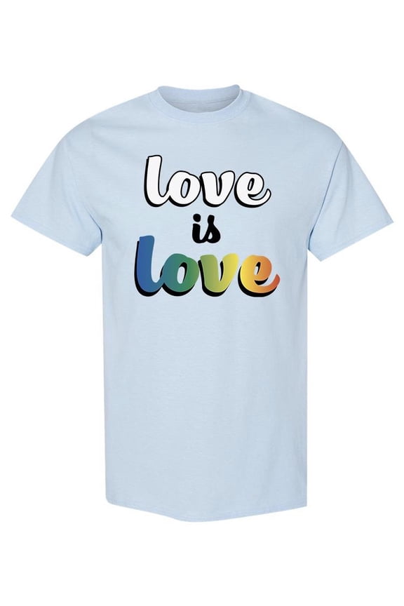 Love Is Love T-Shirt Men -SPIdeals Designs, Male Medium