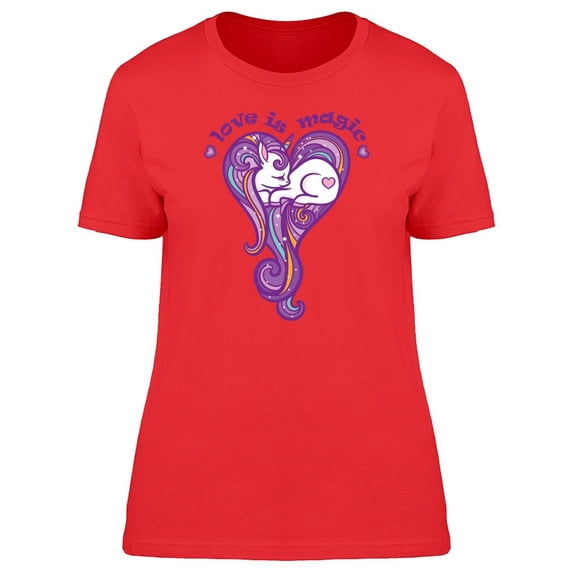 Love Is Magic Baby Unicorn T-Shirt Women -Image by Shutterstock, Female XX-Large