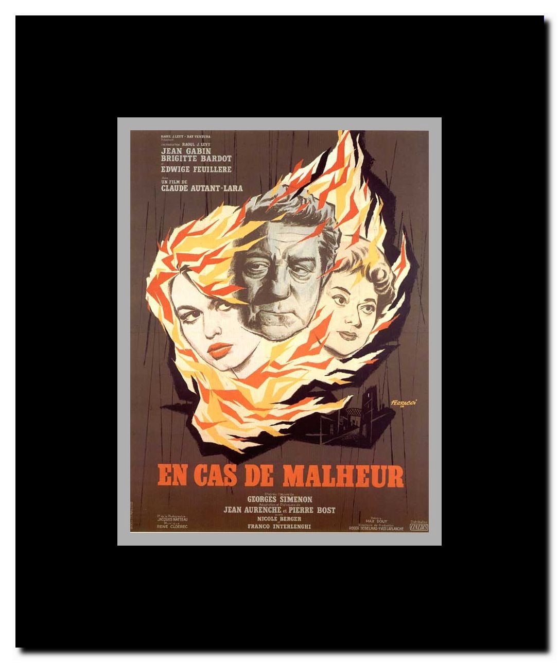 Love Is My Profession Framed Movie Poster