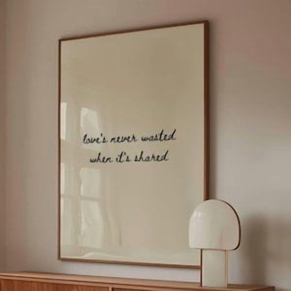 Love Is Never Wasted When Shared Poster, Poster Home Decor , Poster Print Only