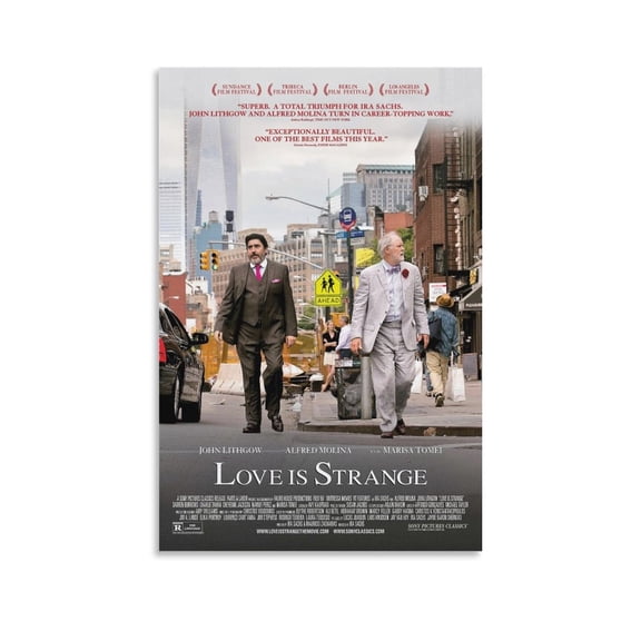 Love Is Strange Classic Movie Poster Canvas Poster Wall Art Picture Prints Hanging Photo Gift Decor Home Posters Artworks 12x18inch(30x45cm)