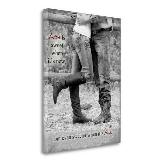 Love Is Sweet By Shawnda Eva, 19" x 25" Fine Art Giclee Print on Gallery Wrap Canvas, Ready to Hang