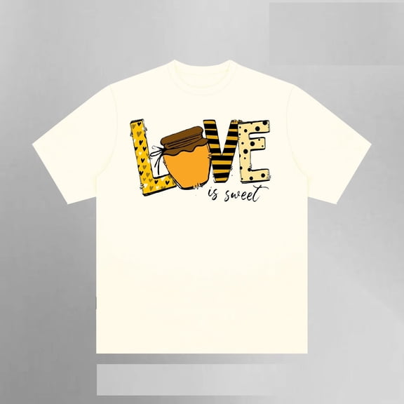 Love Is Sweet Shirt, Cute Honey Bee Vibes, Gen Z Trending Style, Bee Lover Gift, Funny 2025 Aesthetic