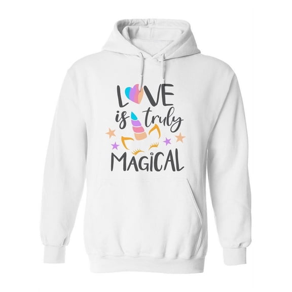 Love Is Truly Magical  Hoodie Women -Image by Shutterstock, Female Medium