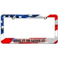 thumbnail image 1 of Love It Or Leave It, USA Country Flag License Plate Tag Frame, Multiple Colors, 1 of 1