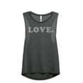 thumbnail image 1 of Love It Women's Fashion Sleeveless Muscle Tank Top Tee Charcoal Grey Small, 1 of 4