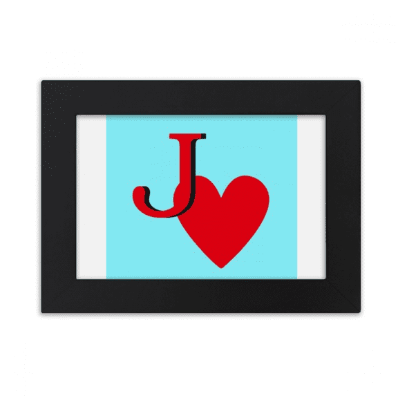 Love Jack Heart J Poker Desktop Photo Frame Ornaments Picture Art Painting