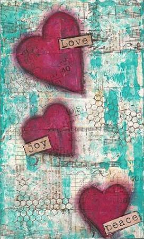 Love Joy Peace Canvas Art - Cassandra Cushman (12 x 18)