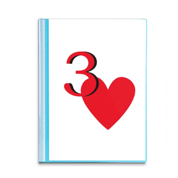 Love Jupiter Heart 3 Poker Book Sheet Protectors Portfolio Binder Folder