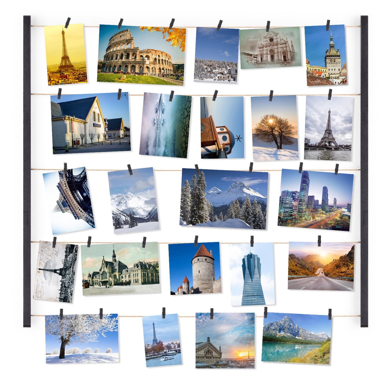 LoveKANKEI Wood Picture Photo Frame for Wall Decor 26×29 inch with 30