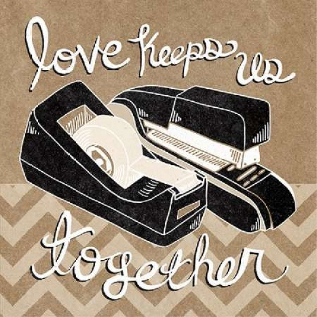 Love Keeps Us Together Taupe Canvas Art - Mary Urban (24 x 24)