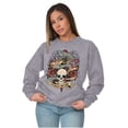 thumbnail image 1 of Love Kills Trust No One Skull Tattoo Sweatshirt for Men or Women Brisco Brands L, 1 of 6