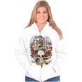 thumbnail image 1 of Love Kills Trust No One Skull Tattoo Zip Up Hoodie Men's Women's Brisco Brands L, 1 of 6