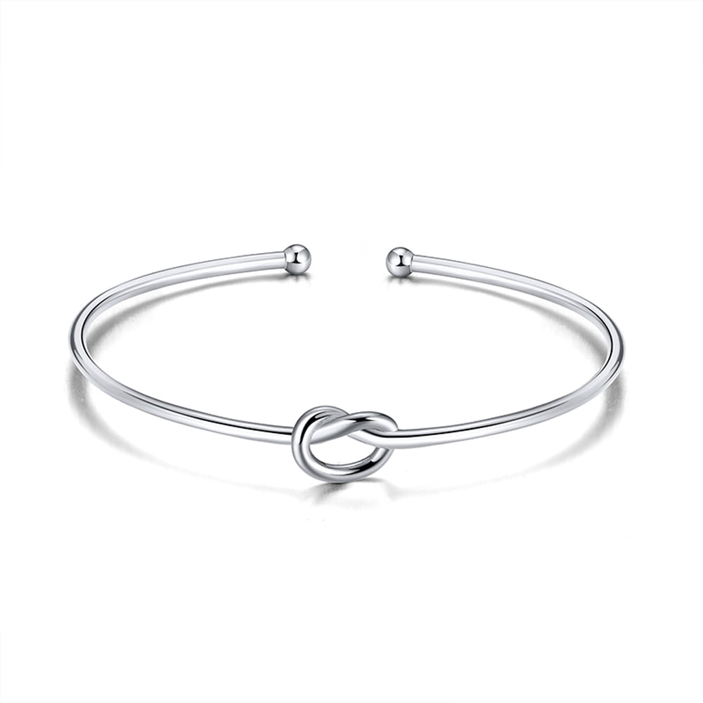 Double Knot Bangle Bracelet | Bangles, Bangle bracelets, Open cuff bracelet