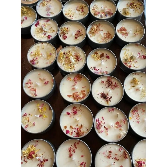 Love Knot Candle Shop Sample Weekend 2 oz. Hand Poured Soy Candle Sampler Tins (Sampler Scented Edition) 4 Candles