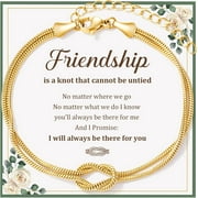 Love Knot Friendship Bracelets, Best Friend Birthday Christmas Jewelry Friendship Gifts for Women Bff Bestie