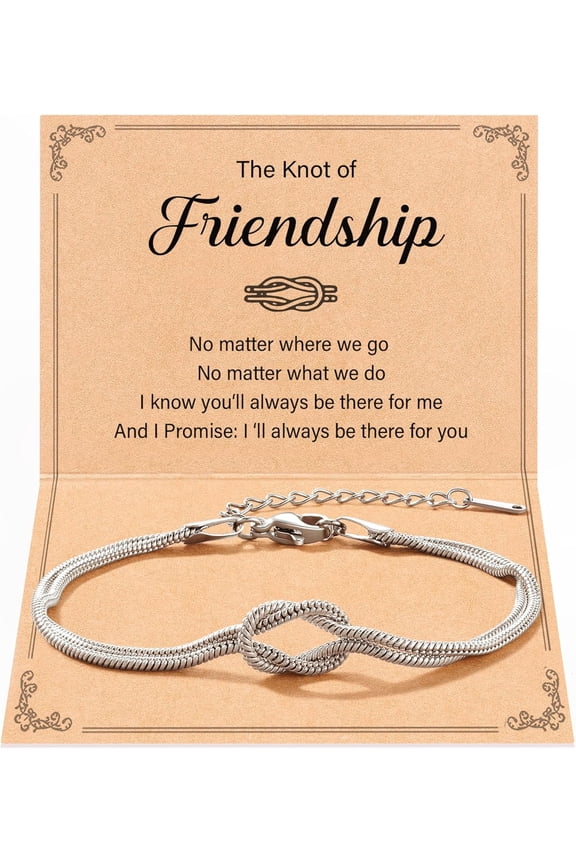 Love Knot Friendship Bracelets Exquisite Best Friend Birthday Mothers Day Christmas Jewelry Friendship Gifts for Women