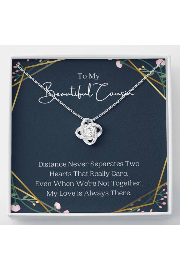 Love Knot, Gift For Cousin Gifts Cousin Necklace Cousin Christmas Gifts For Cousins Gift Idea Cousin Best Friend Cousin Birthday Gift, A Unique Gift Ideas, Thoughtful And Useful Gift For Your Loved