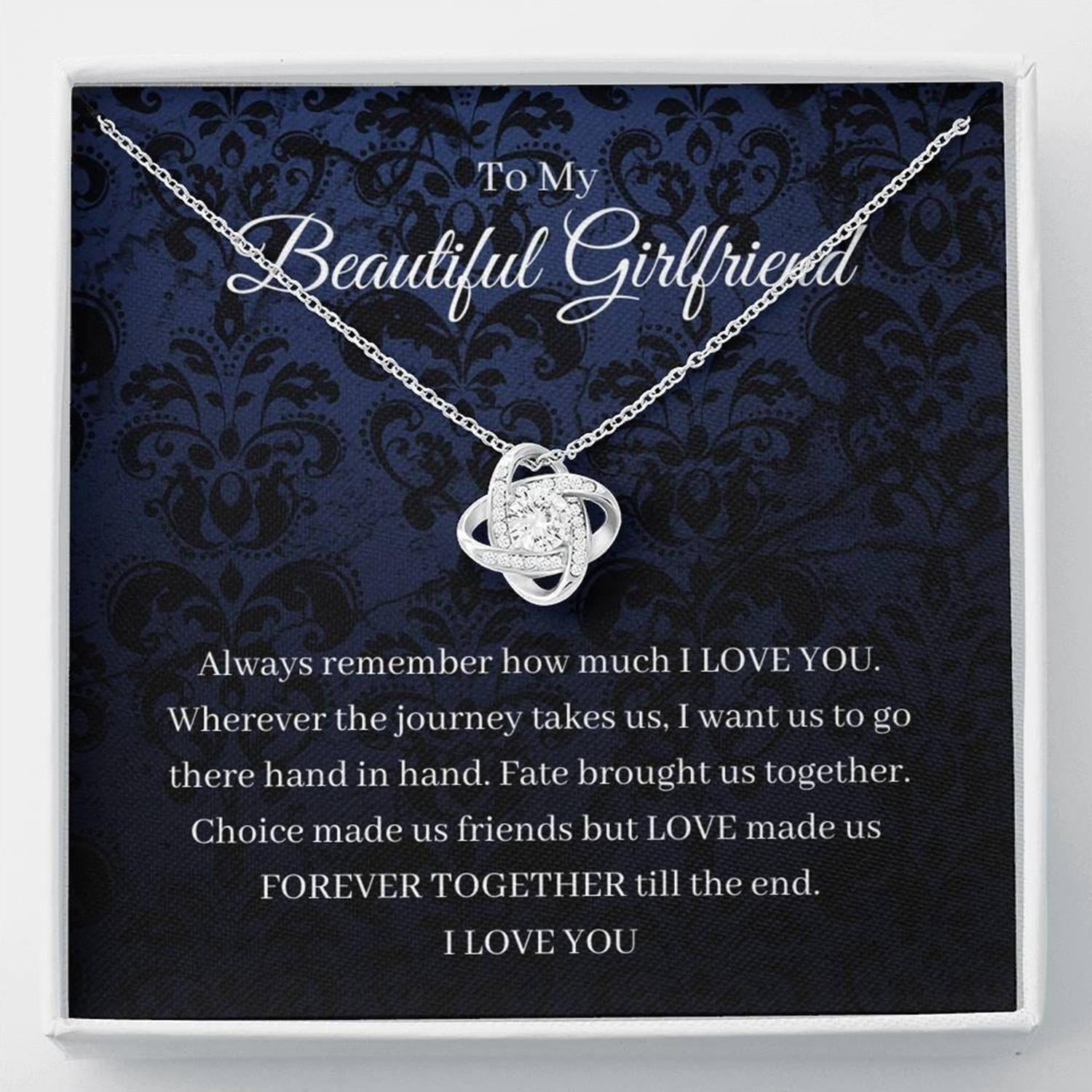 Love Knot, To My Girlfriend Gift, Necklace For Girlfriend, Girlfriend ...