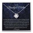 thumbnail image 1 of Love Knot, Groom To Mother Gift, Son To Mother On Wedding Day Necklace, Mother Of The Groom Gift From Son, Mom Wedding Gift From Son, Son, Necklaces with Meaningful Messages Card Inside, 1 of 6