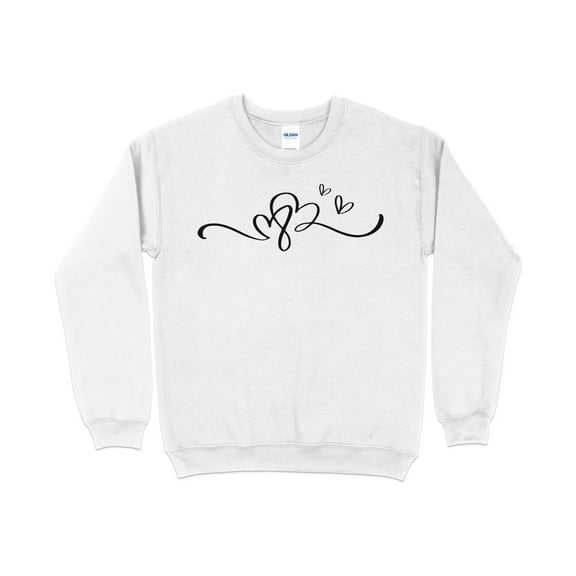 Love Knot Minimalist Line Art Sweatshirt, Casual Comfortable Pullover, Unisex Modern Graphic Top, Aesthetic Clothing Gift