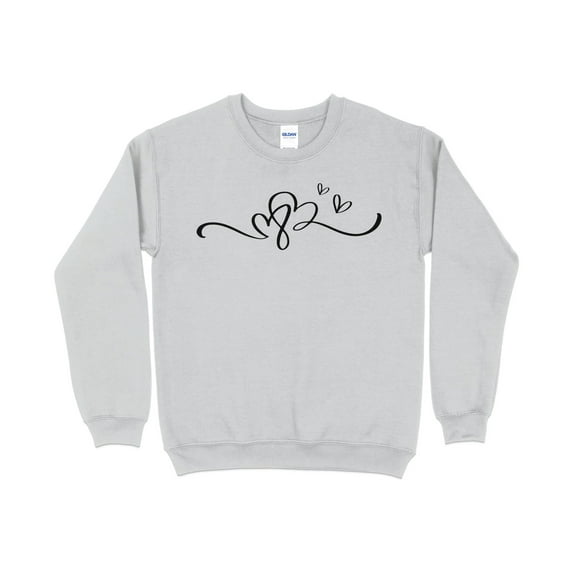 Love Knot Minimalist Line Art Sweatshirt, Casual Comfortable Pullover, Unisex Modern Graphic Top, Aesthetic Clothing Gift