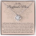 thumbnail image 1 of Love Knot Necklace To My Boyfriend's Mom Gift, Necklace for Future Mother In Law, Birthday Gift for Her, Boyfriend's Mom Necklace with Message Card and Gift Box, Gift for Boyfriend's Mom, 1 of 5