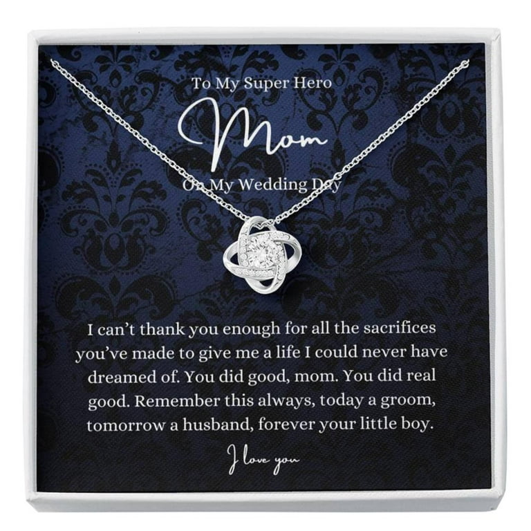 Love Knot, To Mom On My Wedding Day, Mom Gift From Groom, Mother